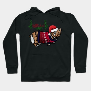 Happy holidays Corgi Hoodie